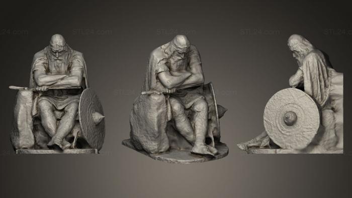 Miscellaneous figurines and statues (Holger Danske, STKR_0216) 3D models for cnc